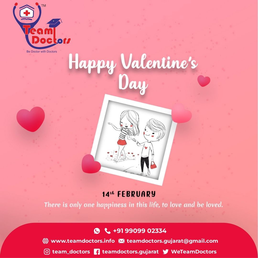 WeTeamDoctors's tweet photo. Wishing to all dear and loved ones a Happy Valentine’s Day♥️
#ValentinesDay #ValentinesDay2023 #TeamDoctors https://t.co/dyAk85GOHT