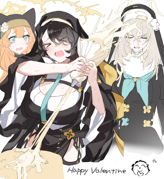 シスターフッドのバレンタイン#ブルアカ #ブルアカ2周年 