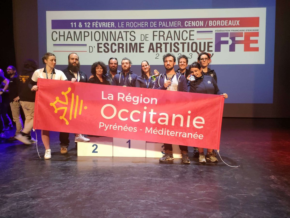 assoArmadag's tweet photo. TUC Escrime et Armadag sont #champions et vice-champions de #France d'#escrime artistique 2023 dans leurs catégories ! Félicitations ! https://t.co/UlnlfSFtr6