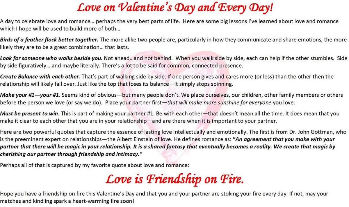 jimlynde's tweet photo. My thoughts on what makes for love that lasts! #loveisfriendshiponfire https://t.co/SFkwe3SuL3