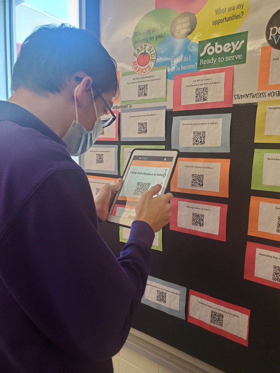 MissJFernandes's tweet photo. QR codes that lead students to the "how to" videos for their co-op placement! @StFXSOS @lindath18 https://t.co/VGxqN0eX4R