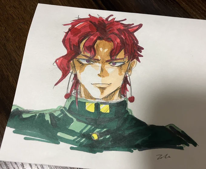 ジョジョ展行って布教されたので友人の推し描いた 