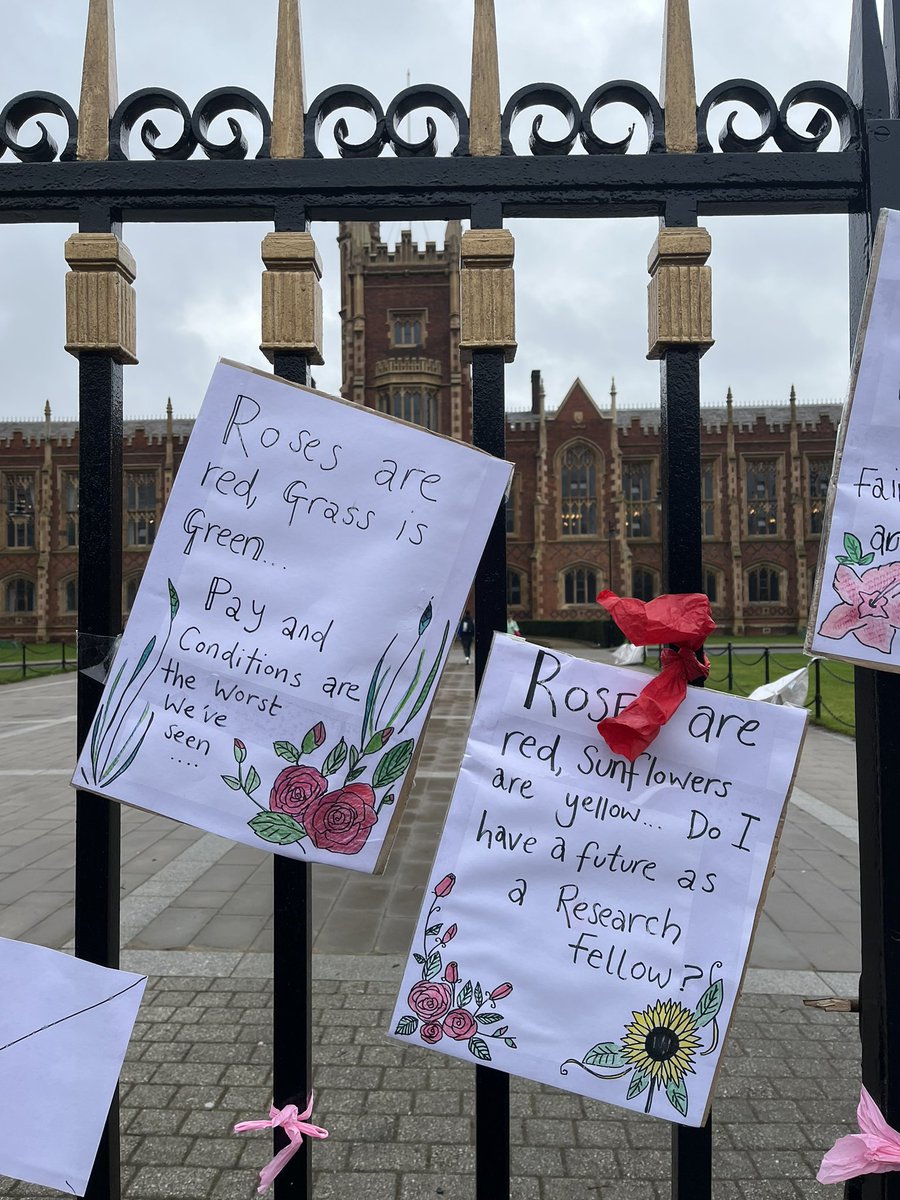 DrAmandaSlevin's tweet photo. #love was in the air @ucuatqub #ValentineDay #strike with great #solidarity &amp; energy among staff. And students, like my lovely cousin Jack who, only in 1st yr, brought donuts for us!

If only @QUBelfast @UniversitiesUK @UCEA1 showed us some love 

#Endcasualisation #ucuRISING https://t.co/aiKV5fQmCl