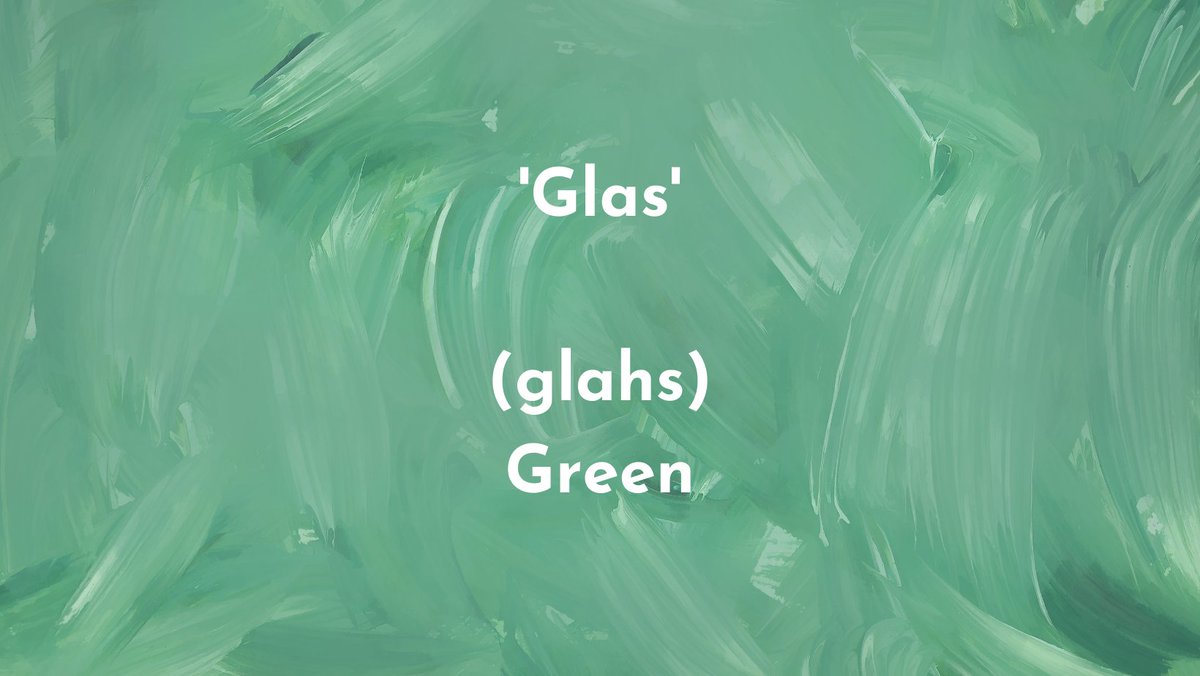 AmericanIrishSL's tweet photo. Our #WednesdayIrishWordoftheWeek is 'Glas' which means Green! https://t.co/y8Jxn967la