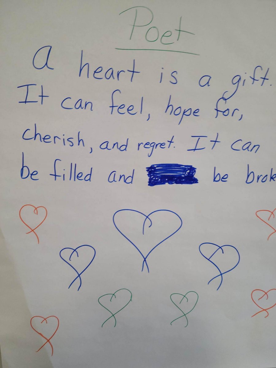 RuslanaWesterl's tweet photo. On the theme of hearts, we engaged in an activity of connecting to the #KeyLanguageUses, specifically INFORM, by writing definitions of Heart from different perspectives: define Heart as a philosopher, psychologist, cardiologist, poet, and runner.  #widastandards 1/ https://t.co/DcB7SRQAVr