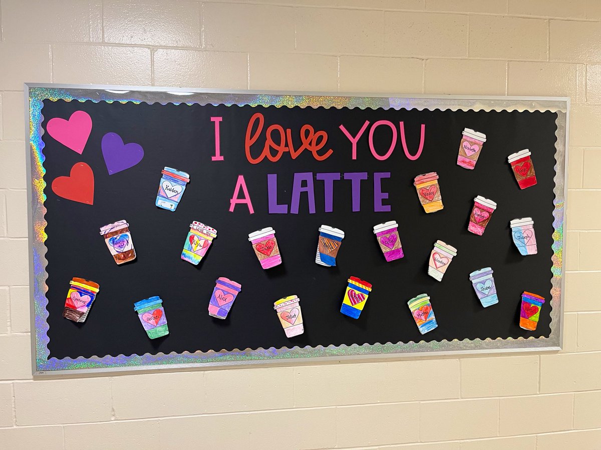 MrsMcGurl's tweet photo. There’s a LATTE of love in Room #34! Happy Valentine’s Day! 🥰❤️ @FJDugan @MTPSNJ https://t.co/o93F7KRRfM