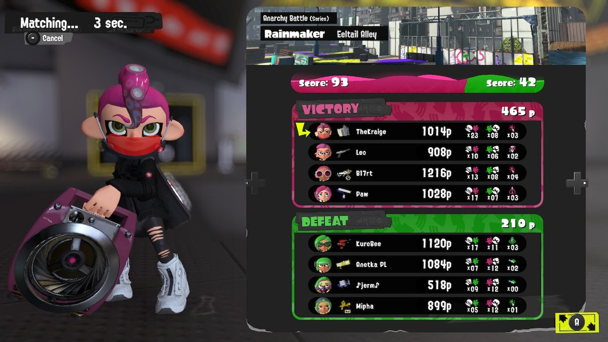 TheKraige's tweet photo. I think I'm finally getting the hang of sloshers #Splatoon3 #NintendoSwitch https://t.co/gmEBXWy5jP