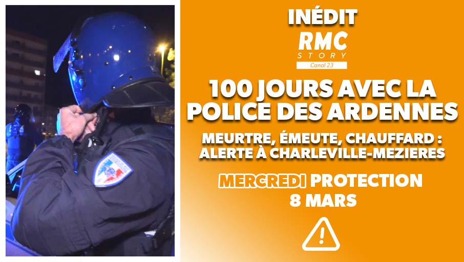 RMCStory's tweet photo. 🚨 Les policiers de la brigade de nuit de Charleville-Mézières enchaînent les interventions risquées dans des quartiers sensibles où ils ne sont pas les bienvenus !

📅 Immersion sous haute tension au cœur des Ardennes. RDV le mercredi 8 mars dès 21h10 sur #RMCStory https://t.co/UqggfPjOQF