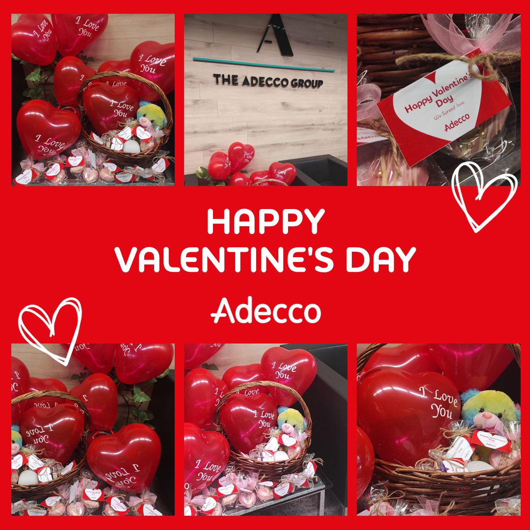 AdeccoBulgaria's tweet photo. Честит ден на влюбените от Adecco България. Щастливи сме, че можем да отпразнуваме любовта по най-добрия възможен начин, като покажем на нашите колеги колко много ни е грижа за тях. Любовта и добротата са навсякъде около нас нека да разпространяваме любов във всичко, което правим https://t.co/SocDYcg4Ca