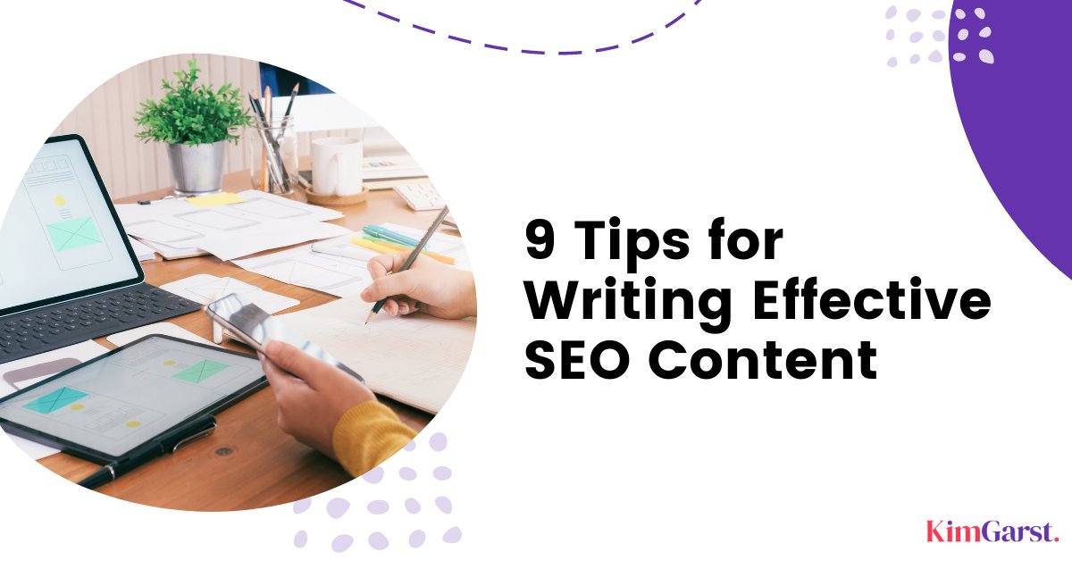 kimgarst's tweet photo. Here are 9 simple tips anyone can use for writing effective SEO content so that Google and your readers can find it!
#KimGarst #KimGarstBlog #EffectiveSEOContent #SEOOptimization #SEOBlog https://t.co/s2BC8j9gcu https://t.co/5jyB75jPKd