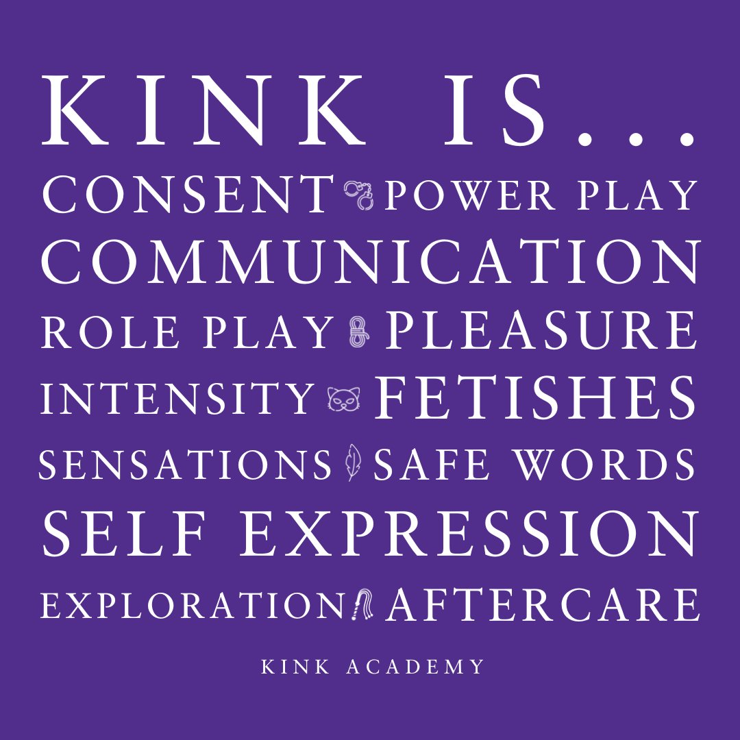 Kink is… consent, power play, communication, role play, pleasure, intensity, fetishes, sensations, safe words, self expression, exploration, and, of course, aftercare.⁣
#BDSMCommunity #BDSMlifestyle