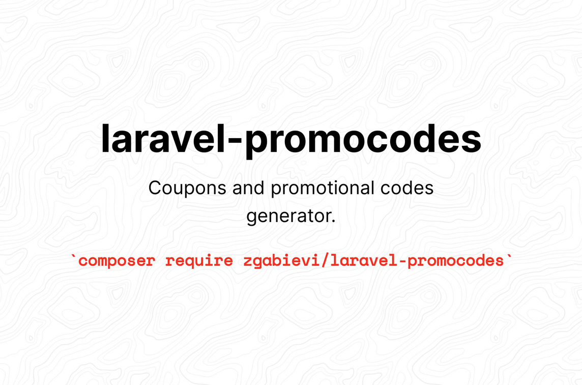 Madewithlaravel on twitter a promocode generator with options for