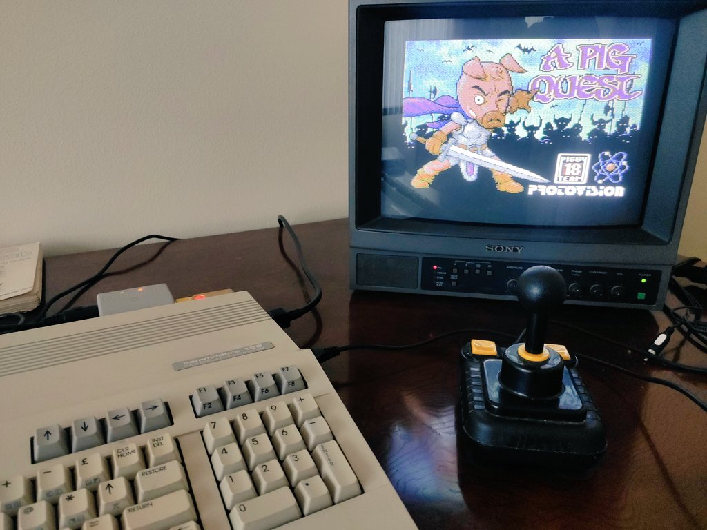 rikib80's tweet photo. #APigQuest #C64 https://t.co/OZTtnyqAaw