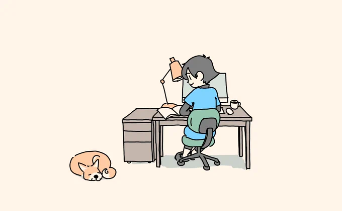 愛犬を失って、8ヶ月が過ぎました。その間、ずっとワンコを思い、文章にし、イラストを描くという日々を過ごすことができました。ワンコは私のデスクから少し離れたいつもの場所で、見ていてくれたように思います。今日でまた、一区切りになります。(1/2)#秘密結社老犬倶楽部 