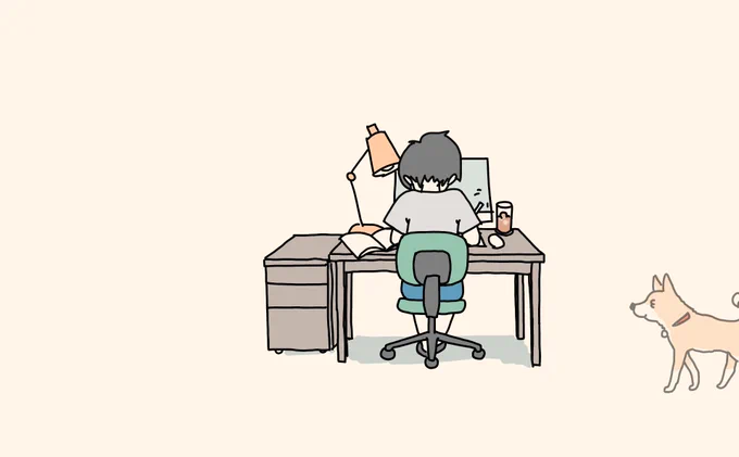 愛犬を失って、8ヶ月が過ぎました。その間、ずっとワンコを思い、文章にし、イラストを描くという日々を過ごすことができました。ワンコは私のデスクから少し離れたいつもの場所で、見ていてくれたように思います。今日でまた、一区切りになります。(1/2)#秘密結社老犬倶楽部 