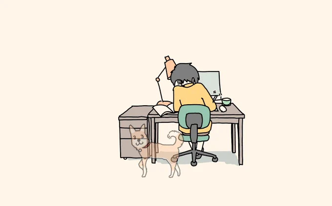 愛犬を失って、8ヶ月が過ぎました。その間、ずっとワンコを思い、文章にし、イラストを描くという日々を過ごすことができました。ワンコは私のデスクから少し離れたいつもの場所で、見ていてくれたように思います。今日でまた、一区切りになります。(1/2)#秘密結社老犬倶楽部 