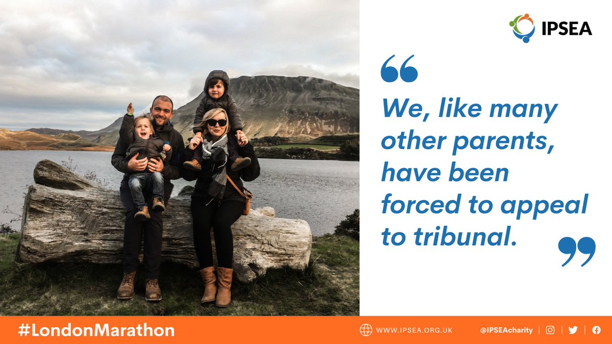 IPSEAcharity's tweet image. "Any of you who have seen us recently will know about the struggles we are facing navigating this system to ensure the right education for Stanley." 

Thank you to Paul and the Collier family who are kindly supporting IPSEA at this year's #LondonMarathon
 justgiving.com/fundraising/pa…