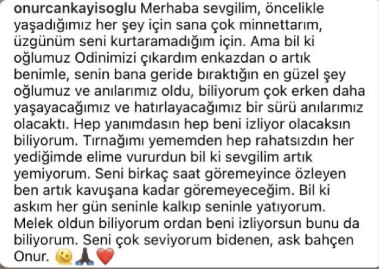 "Bir gün gitsen bile hatıran yeter "