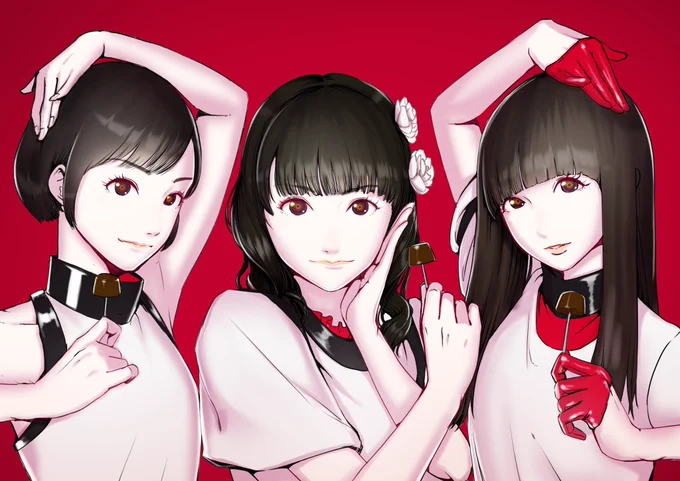 いやぁそれほどでも…#Perfumeらっふらふ #perfume_fanart 