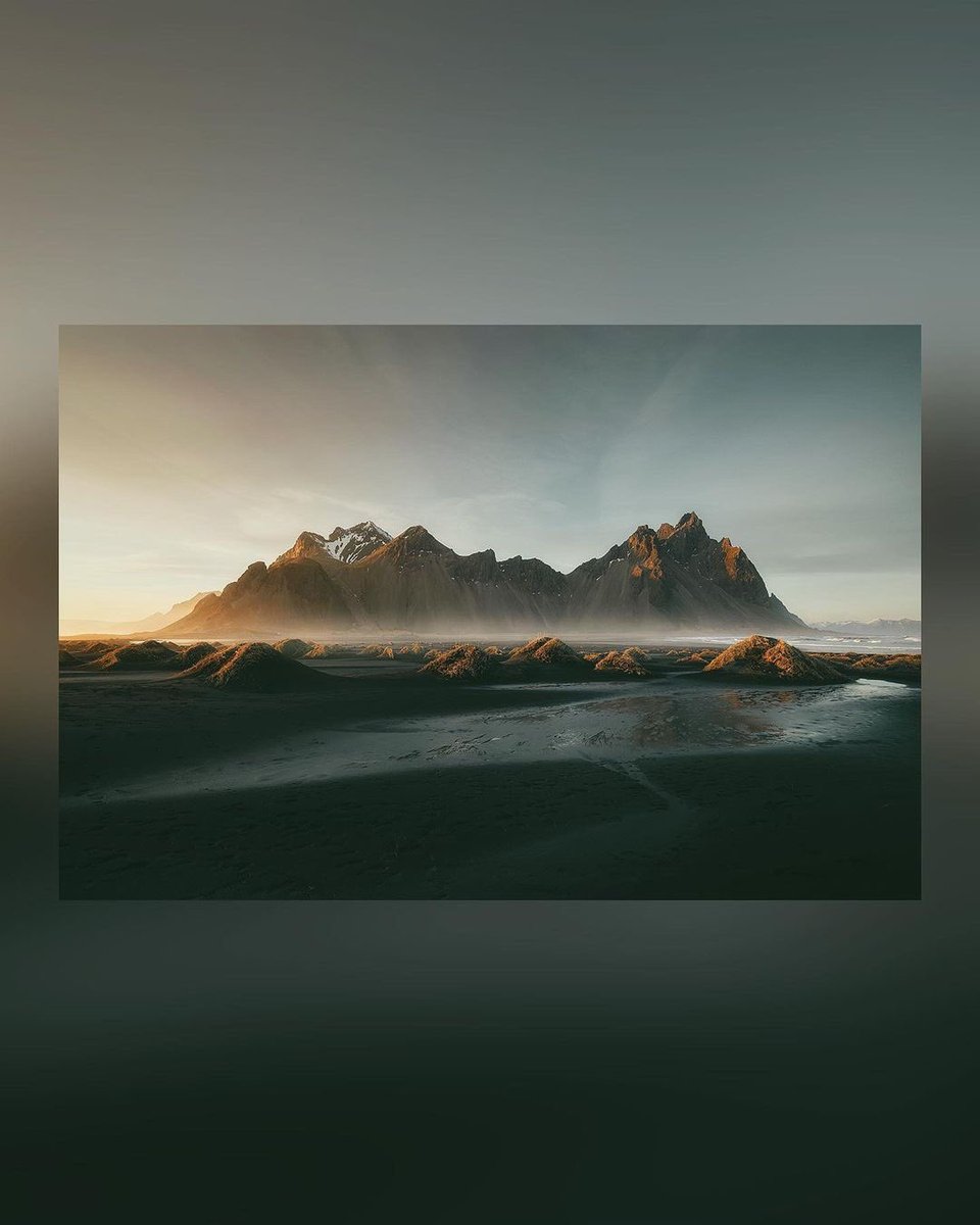 todayiniceland's tweet photo. Calm Vestrahorn 🧡
Who’d love to capture Vestrahorn in Iceland? 🇮🇸 https://t.co/JtLxjokPi4