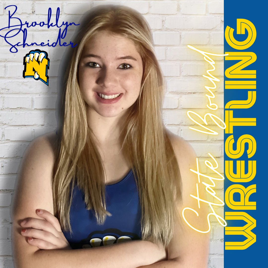 NHSbroadcasting's tweet photo. Congratulations to our State Qualified Lady Panther Wrestler 💪💙 #weR309 #PantherNation #PantherProud #facesofNHS #nhswrestling https://t.co/Vk7ctgVqMD
