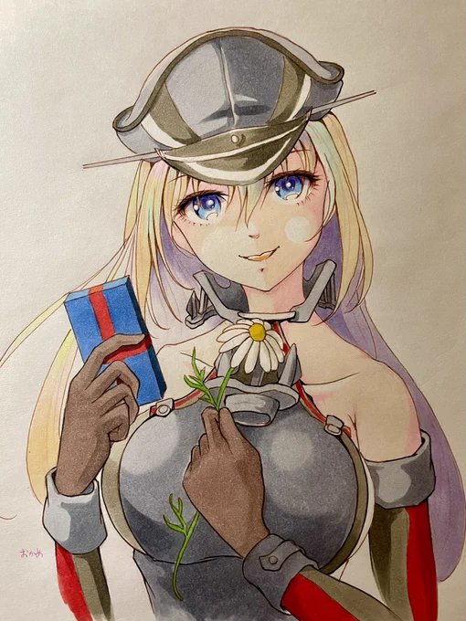 今日はビス子さんの誕生日提督からは誕生花のカモミールをビス子さんからはチョコレートを 