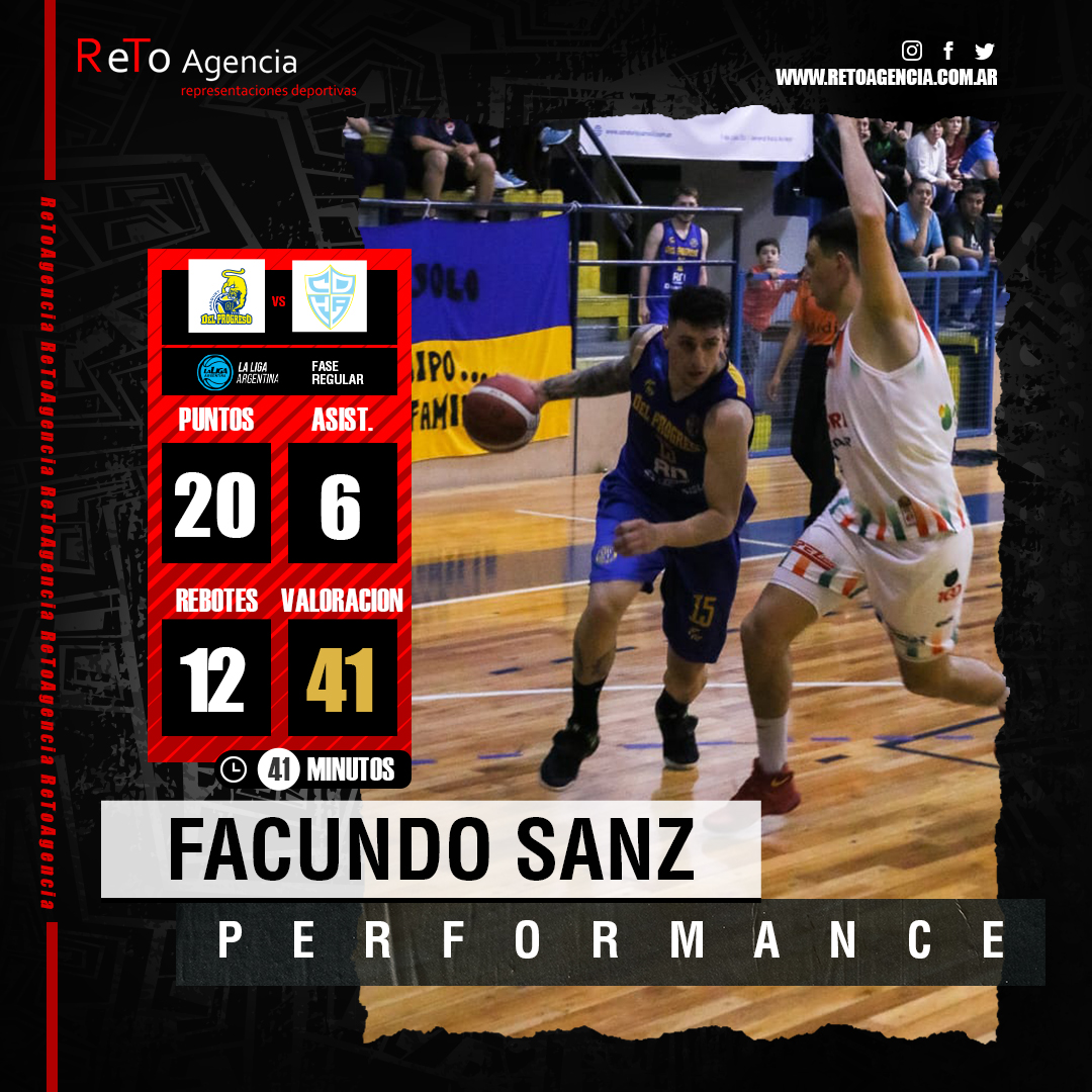 RetoAgencia's tweet photo. ✅️ PERFORMANCE 🔥🔝
@sanz_facundo15
@Progreso_club
@LigaARGbasquet 🇦🇷 22/23
#RetoAgencia🏀
#facundosanz
#ligaargentina
#delprogreso https://t.co/AQZWadmCV7