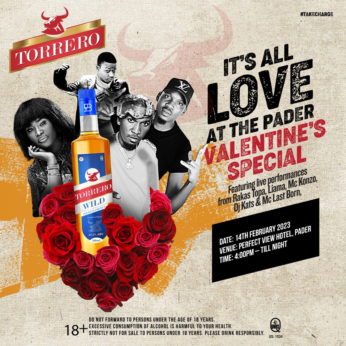 Treat that special someone to a romantic Valentine's evening full of music and love with the #ValentinesSpecial at @perfectViewHotel sponsored by Torrero! #TakeCharge