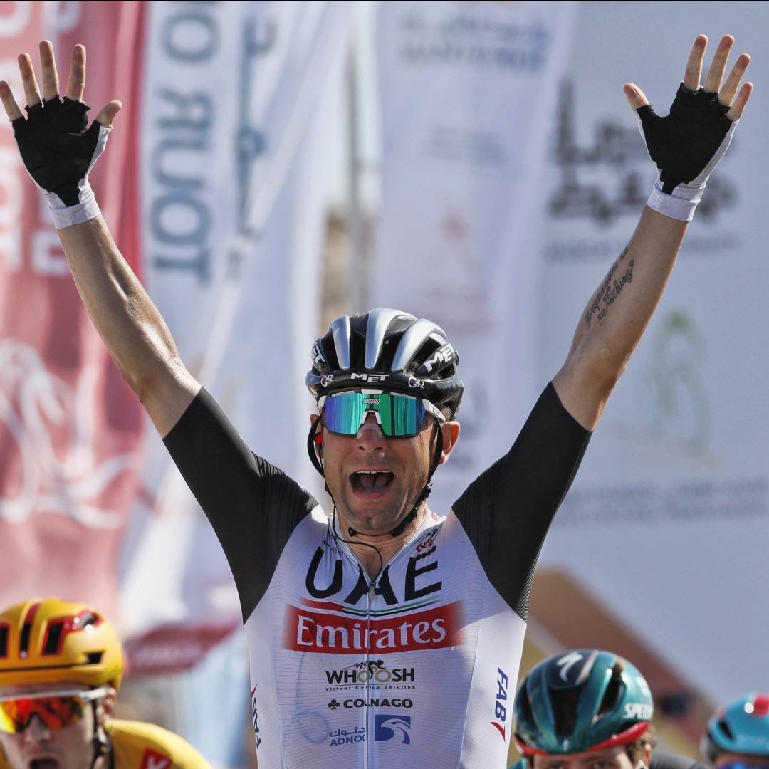 Second WIN in two days for <a href="/TeamEmiratesUAE/">@UAE-TeamEmirates</a>! Congratulations to <a href="/DiegoUlissi/">Diego Ulissi</a> for winning stage 4 of the <a href="/tourofoman/">Tour of Oman</a>. 🙌🏆

sciconsports.com
#sciconsports #seetheworld
