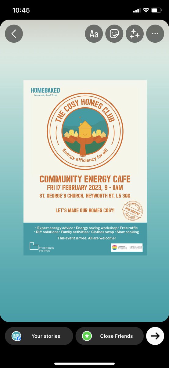 homebakedclt's tweet photo. We’ve lots of energy, home &amp; money advice at our Cosy Homes Club energy cafe @StGeorgeEverton this Friday (9:00 - 11:00) inc @groundworkclm #GreenDoctor Everyone will be entered into our free raffle for energy saving prizes too! @lpoolcityregion #GreenLCR ♻️🔌🔋💡 https://t.co/3HoI0hjcpw