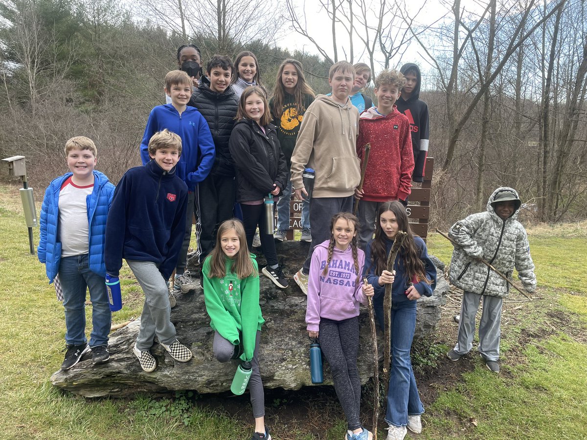 SMS week 3: purple group enjoyed the beautiful weather on our first hike this week! #ODSchangetheworld