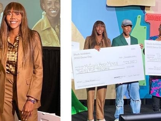 therealdcblack's tweet photo. 19-Year-Old HBCU Student Receives $25K From Pharrell Williams For Gun Safety Technology 

Kayla Austin, a 19-year-old sophomore at Howard University, pitched and won $25,000 at Pharrell Williams’ Mighty Dream Forum and Black Ambition in Norfolk, Virginia… https://t.co/Q723dPRv6K https://t.co/8wBbobaNbF