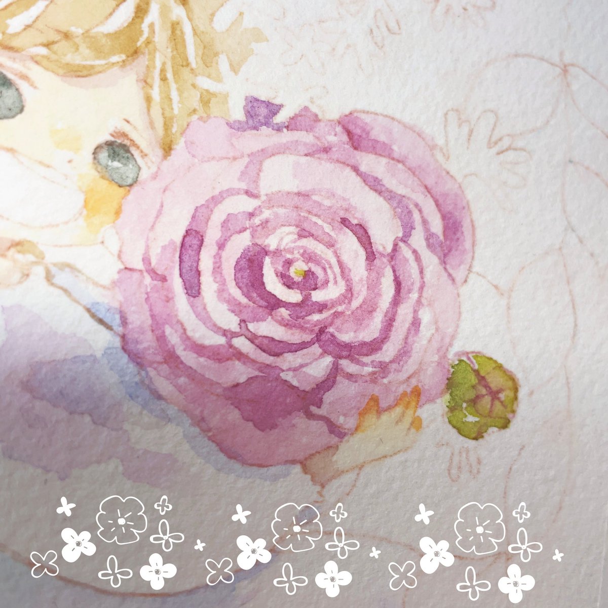 「分離させてから塗る製法(?)これも良い #ガチ制作会 #ハルモニア 」|まめこ@笑顔の咲く展示会2023 3/29~4/3 銀座ミレージャギャラリー　今年も参加します♡のイラスト