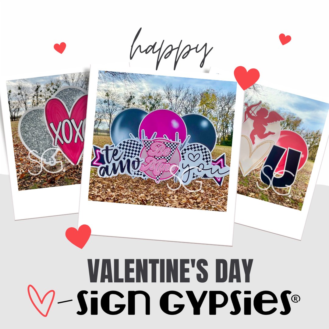 SGEastColumbus's tweet photo. Happy Valentine's Day! ❤️  We wish you love and all the chocolate. 😉 🍫 
.
.
.
.
#signgypsies #sgyardgreetings #happyvalentinesday #chocolate #celebrate #readysetcelebrate #valentine #bemine #xoxo #loveyou https://t.co/q1oRQMrNCw