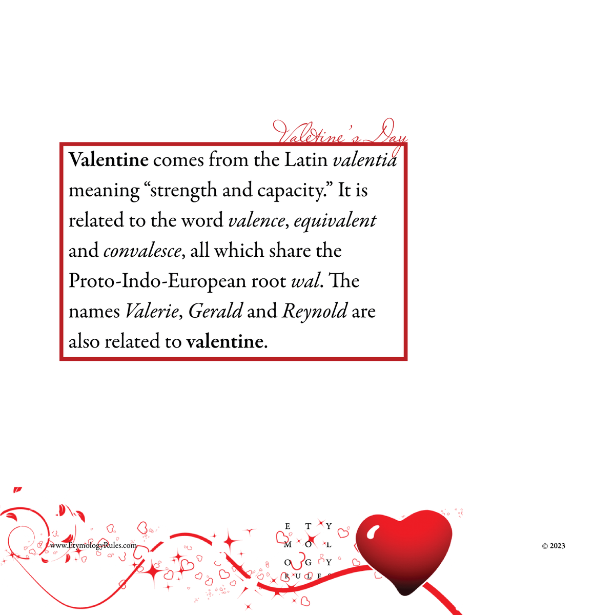 EtymologyRules's tweet photo. #etymology #etymologyrules #ValetinesDay https://t.co/BFTEb6nobh