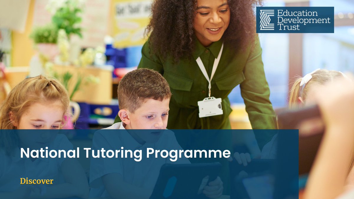 edtvoice's tweet image. Our #NationalTutoringProgramme training offer now includes optional, interactive webinars where tutors and Academic Mentors can share best practice and benefit from further high-quality professional development.

Find out more: ow.ly/WCmO50Mjcp4