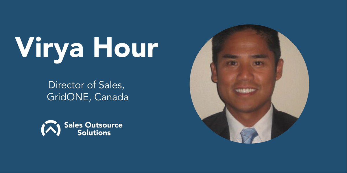 SalesOutsourceS's tweet photo. Welcome to the team, Virya Hour, Director of Sales for the GridONE team. https://t.co/uuDFjgf6FD