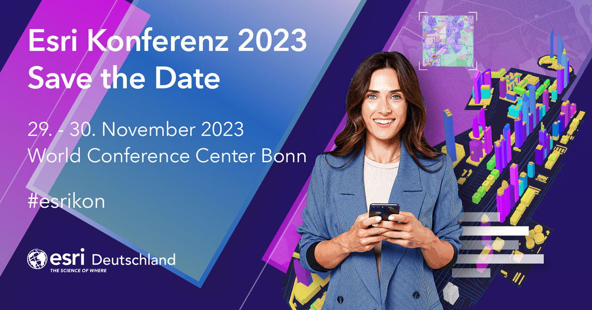 Esri_de's tweet photo. Passend zum Valentinstag haben wir heute auch eine wundervolle Nachricht für Sie. Reservieren Sie in Ihrem Kalender den 29. und 30. November, denn dann findet unsere diesjährige Esri Konferenz in Bonn statt.

 https://t.co/ZhHfIgFwKL

#EsriKon #gis #esri #digitalwins https://t.co/WuqbGbArDz