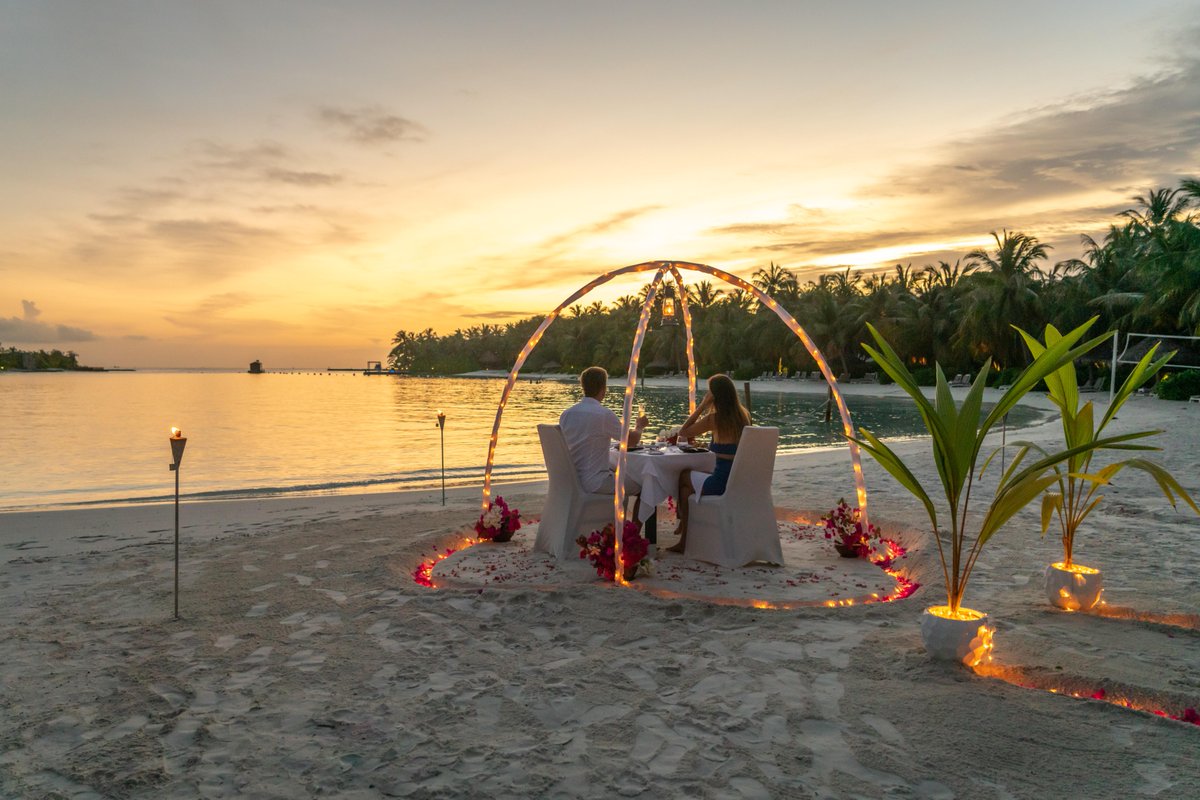 Elevate your culinary experience through authentic cuisine from the canopy or with a romantic dinner on the beach with your loved one. Happy Valentine's Day #SheratonMaldives #RomanticEscape #YourWelcomeAwaits #MarriottBonvoy #VisitMaldives