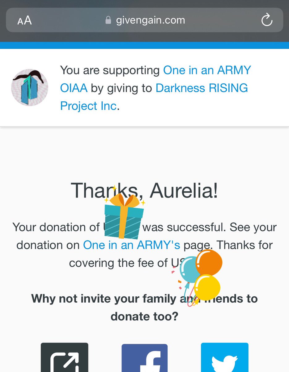 AureliaOT7's tweet photo. @OneInAnARMY @DarkRiseProject Thanks again @OneInAnARMY for picking a a great organisation to support 💜
#RisingWithHope https://t.co/w4CgMJ30uS