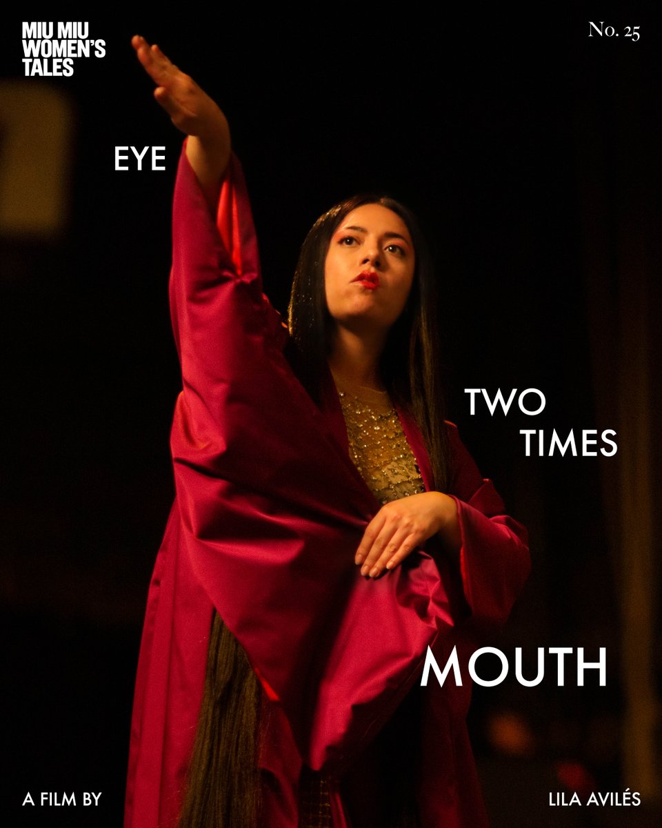 MIUMIUofficial's tweet photo. Miu Miu Women’s Tales.
#LilaAvilés’ “EYE TWO TIMES MOUTH”, the new chapter of the #MiuMiuWomensTales series, features #AkemiEndo, #AlanPingarron and #IreneAkiko.
The movie will be premiered in London on February 15th, 2023. https://t.co/fxE1848Wz5