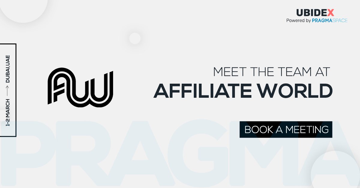 Are you attending @AWConferences in Dubai? If you are, let's meet to find common grounds.
Book a meeting calendly.com/o-martynenko/a…

#pragmaspace #AWdubai #affiliateworld #adtech #programmaticadvertising #retargetingtool #cookielessadvertising