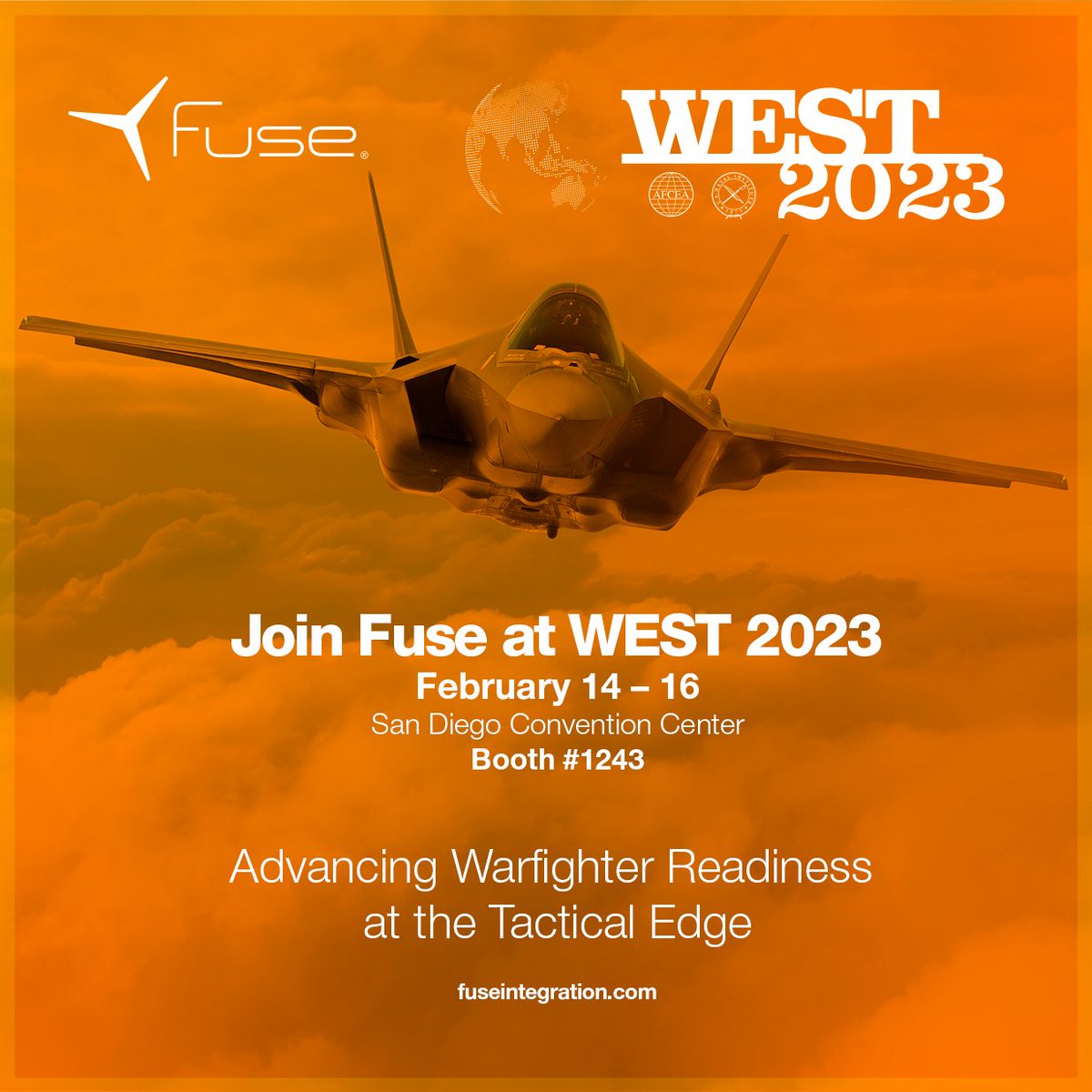 Day One at #WEST2023! If you’re in San Diego with us, visit the Fuse team at Booth 1243. We’re always ready to talk about #warfighter readiness at the tactical edge! Ask us about our recent product deployments for the #SeaServices and beyond. fuseintegration.com/fuse-to-showca…