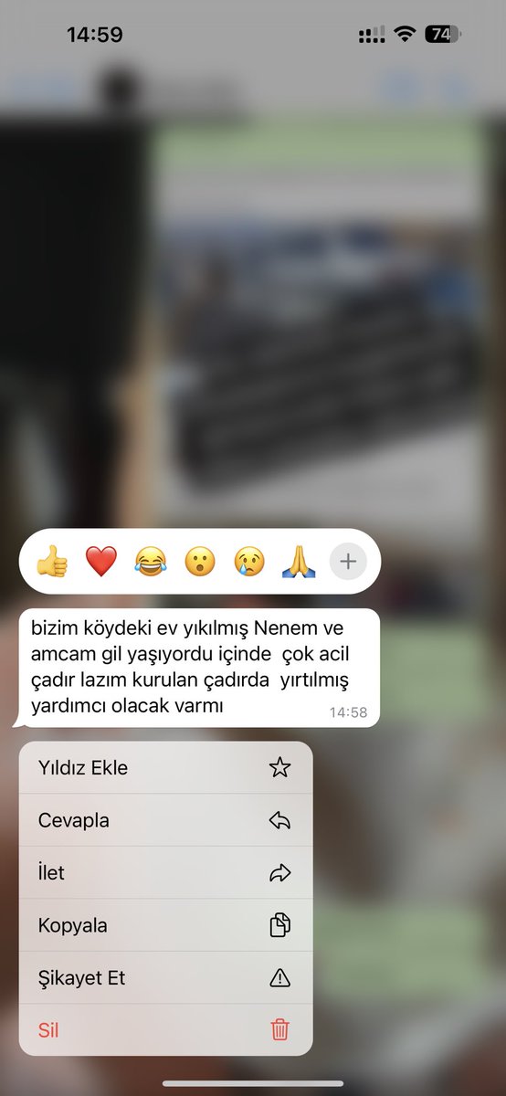 Arkadaşlar bugün 9.gün ve halla evi yıkılmış çadıra olmayan insanlar var size yalvarıyorum orada olanlar destek sağlasın‼️‼️

Sivrikavak köyü Altınözü/Hatay
İletişim: Ahmet bulanık +90 (545) 957 62 90