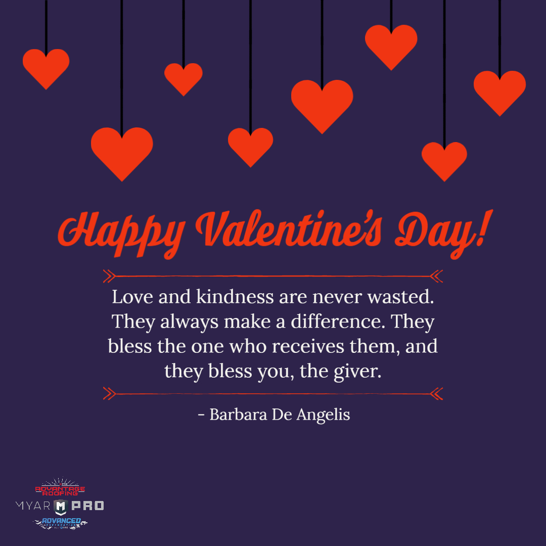 AdvantageRoofs's tweet photo. Happy Valentine's Day! https://t.co/snVZWsjoti
