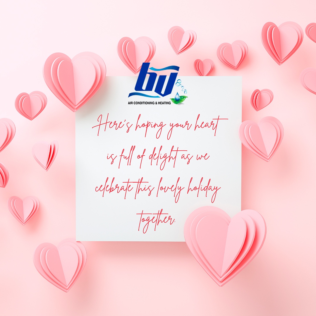 RT bvairco "Keep your Valentine's Day cozy with our expert HVAC services. Create the perfect atmosphere for a romantic night at home with your loved one. Trust us to keep your house warm and comfortable. #ValentinesDay #HVAC #Comfort "