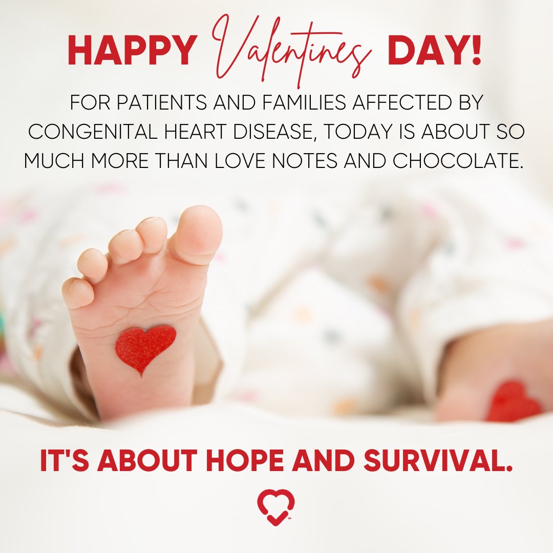 Congenital Heart Disease is common, costly, and critical. Thanks for being #CHDAware this Valentine's Day! ❤️