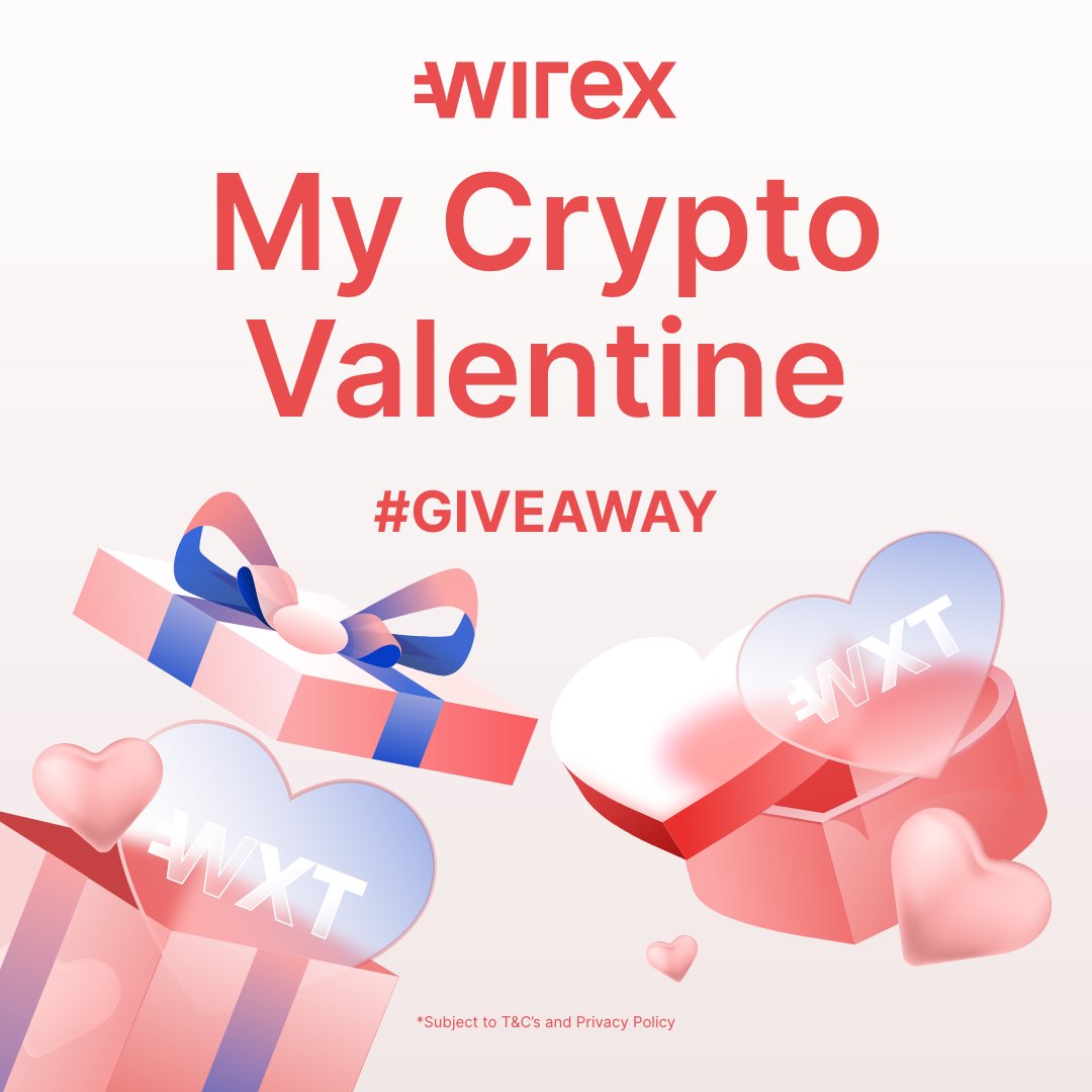 wirexapp's tweet photo. To all the #crypto lovers out there, join our #ValentinesDay #Giveaway  and be in to win $50 in WXT! 
Follow the steps 👇
❤️ Follow @wirex_app &amp; @wirex_wallet 
❤️ Like and RT this post 
❤️ Tag a friend who's into crypto https://t.co/R1xZ7fhq5U
