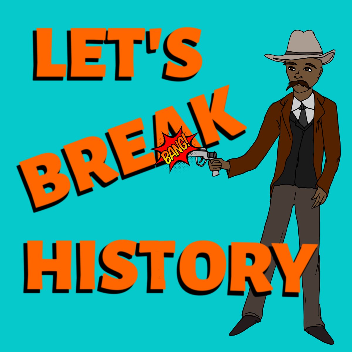 BurningTavern's tweet photo. Happy #ValentinesDay, humans! The first episode of The Legendary Bass Reeves is officially available on a podcast player near your ears. Come on, everybody! Let's Break #History! https://t.co/WjMZdHGopQ