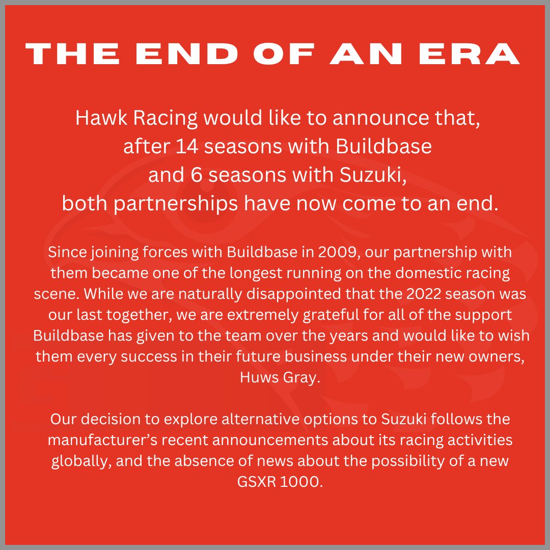 British Superbike Championship on Twitter "RT _HawkRacing Hawk Racing would like to
